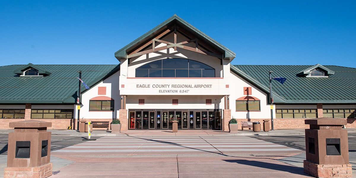 Exterior of EGE airport